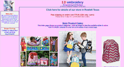 Desktop Screenshot of ldembroidery.com